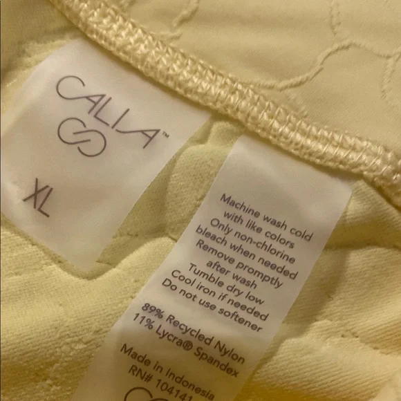 CALIA by Carrie Underwood Yellow Leggings - Picture 3 of 6